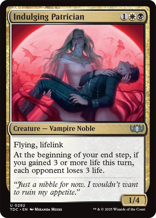 Indulging Patrician [Tarkir: Dragonstorm Commander] | Impulse Games and Hobbies
