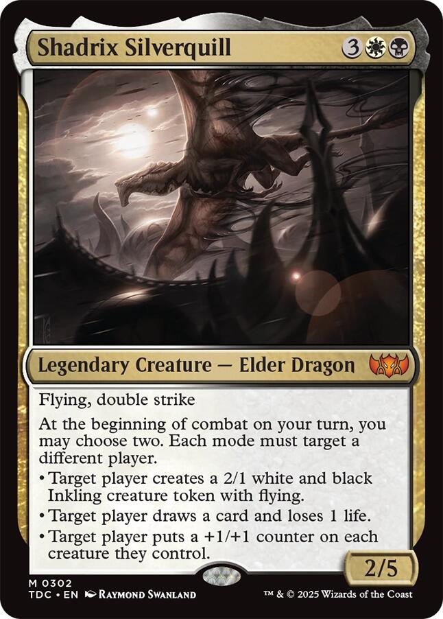Shadrix Silverquill [Tarkir: Dragonstorm Commander] | Impulse Games and Hobbies
