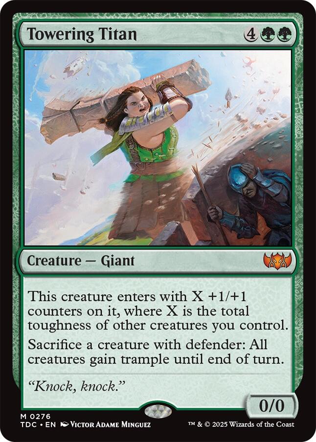 Towering Titan [Tarkir: Dragonstorm Commander] | Impulse Games and Hobbies