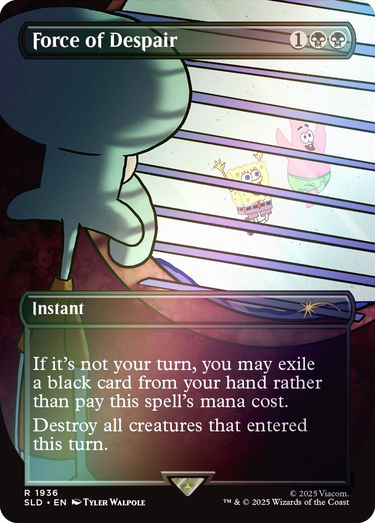 Force of Despair (Rainbow Foil) [Secret Lair Drop Series] | Impulse Games and Hobbies