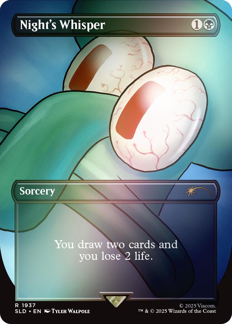 Night's Whisper (Rainbow Foil) [Secret Lair Drop Series] | Impulse Games and Hobbies