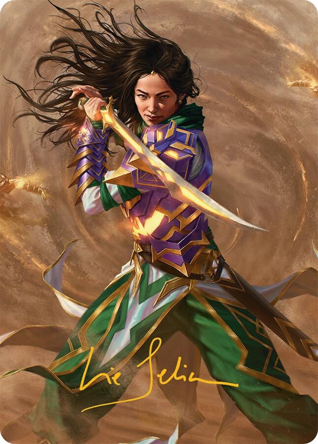 Descendant of Storms Art Card (2/54) (Gold-Stamped Signature) [Tarkir: Dragonstorm Art Series] | Impulse Games and Hobbies