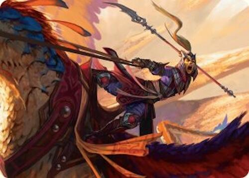 Dragonback Lancer Art Card (3/54) [Tarkir: Dragonstorm Art Series] | Impulse Games and Hobbies