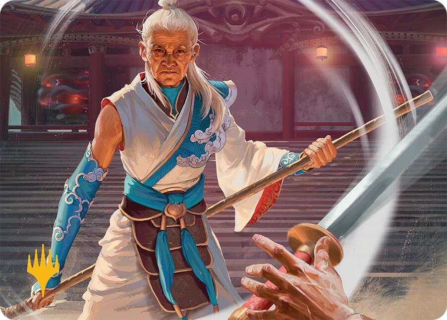 Humbling Elder Art Card (7/54) (Gold-Stamped Signature) [Tarkir: Dragonstorm Art Series] | Impulse Games and Hobbies