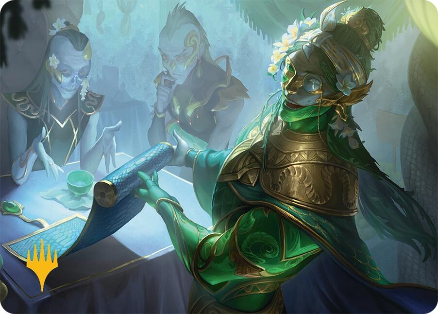 Sibsig Appraiser Art Card (8/54) (Gold-Stamped Signature) [Tarkir: Dragonstorm Art Series] | Impulse Games and Hobbies