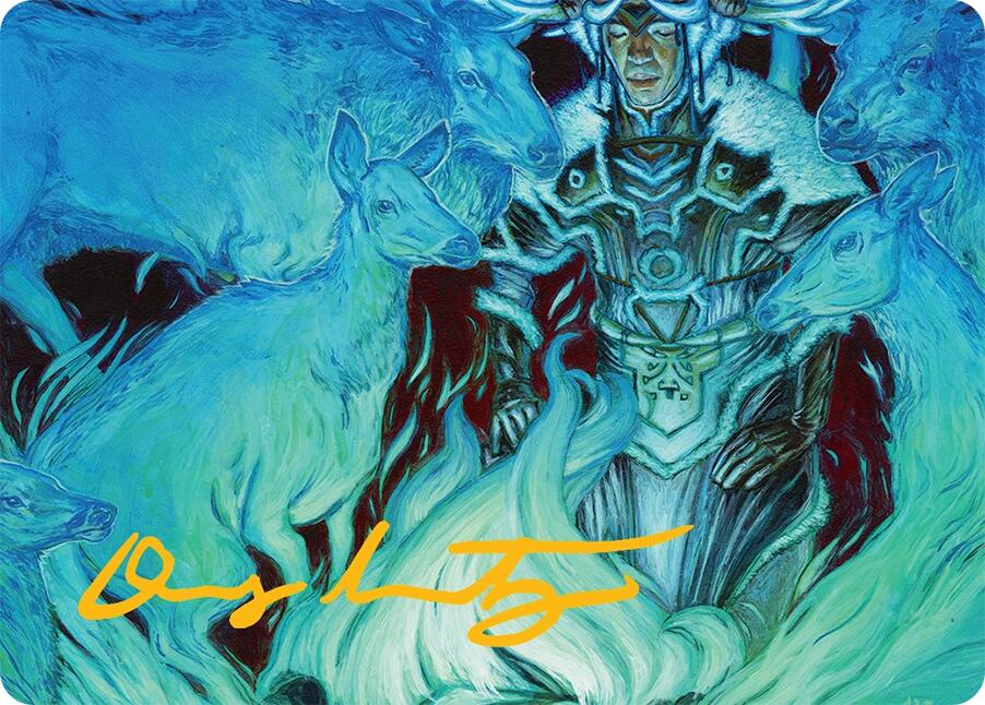 Unending Whisper Art Card (9/54) (Gold-Stamped Signature) [Tarkir: Dragonstorm Art Series] | Impulse Games and Hobbies