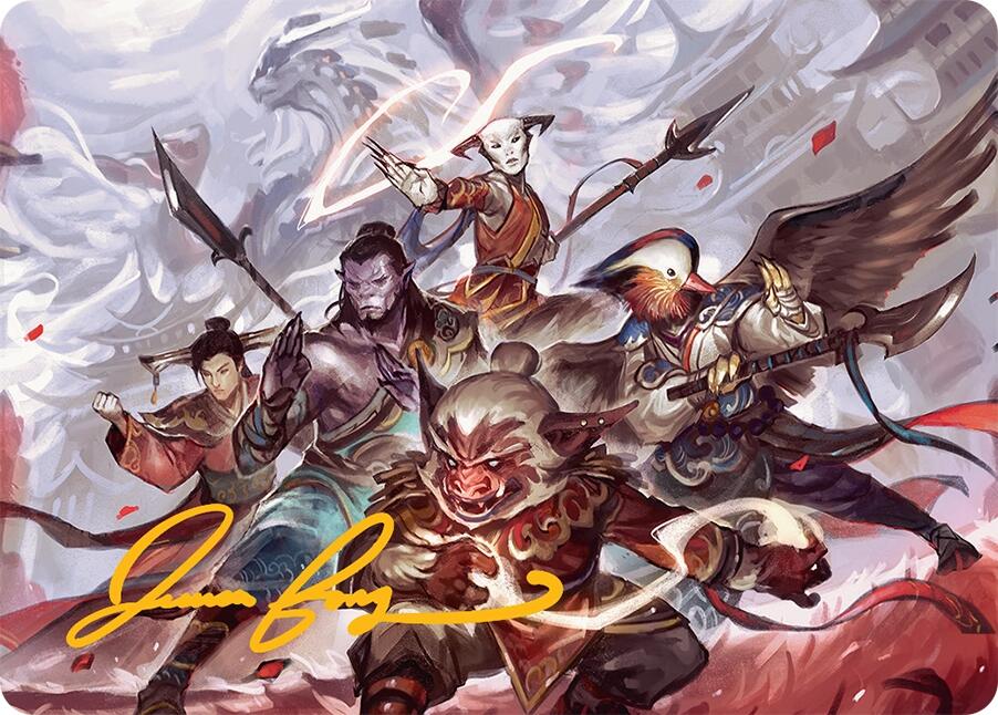 Will of the Jeskai Art Card (54/54) (Gold-Stamped Signature) [Tarkir: Dragonstorm Art Series] | Impulse Games and Hobbies