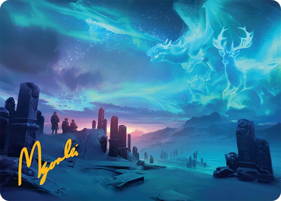 Auroral Procession Art Card (20/54) (Gold-Stamped Signature) [Tarkir: Dragonstorm Art Series] | Impulse Games and Hobbies