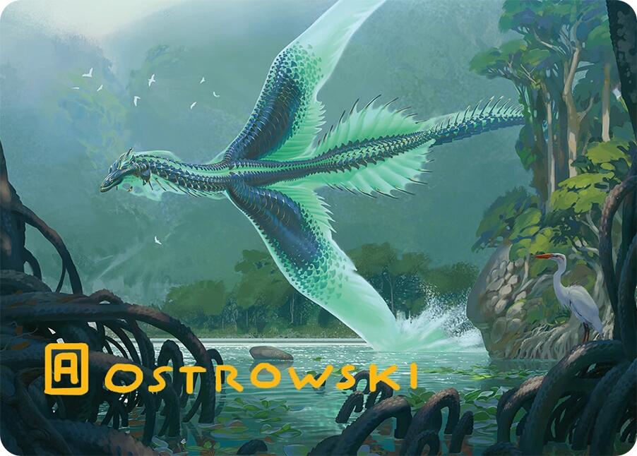 Teval, Arbiter of Virtue Art Card (26/54) (Gold-Stamped Signature) [Tarkir: Dragonstorm Art Series] | Impulse Games and Hobbies