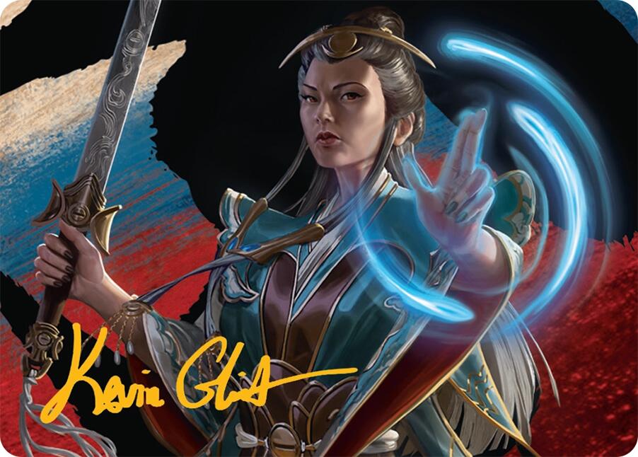 Narset, Jeskai Waymaster Art Card (44/54) (Gold-Stamped Signature) [Tarkir: Dragonstorm Art Series] | Impulse Games and Hobbies