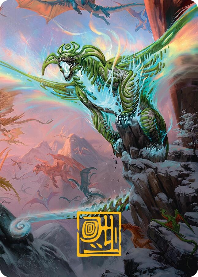 Ureni of the Unwritten Art Card (51/54) (Gold-Stamped Signature) [Tarkir: Dragonstorm Art Series] | Impulse Games and Hobbies