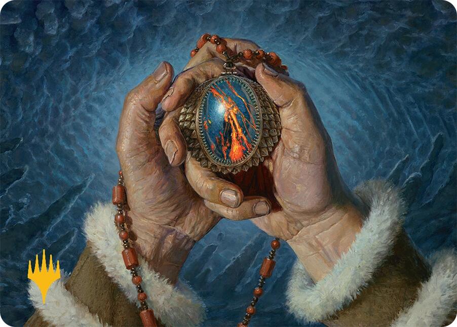 Mox Jasper Art Card (28/54) (Gold-Stamped) [Tarkir: Dragonstorm Art Series] | Impulse Games and Hobbies