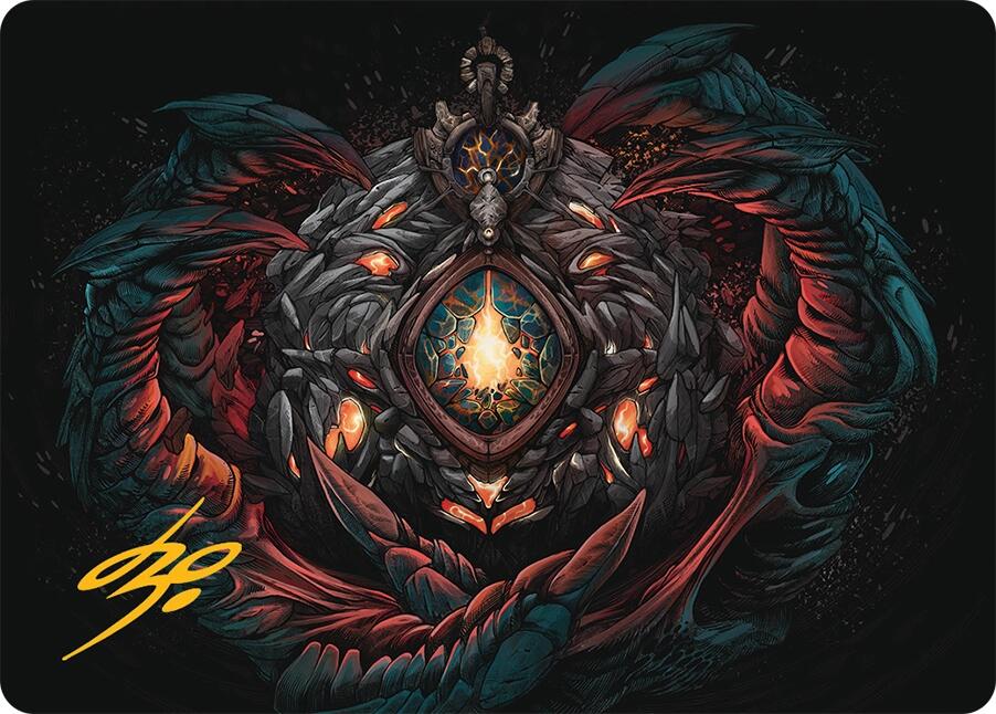 Mox Jasper Art Card (41/54) (Gold-Stamped Signature) [Tarkir: Dragonstorm Art Series] | Impulse Games and Hobbies