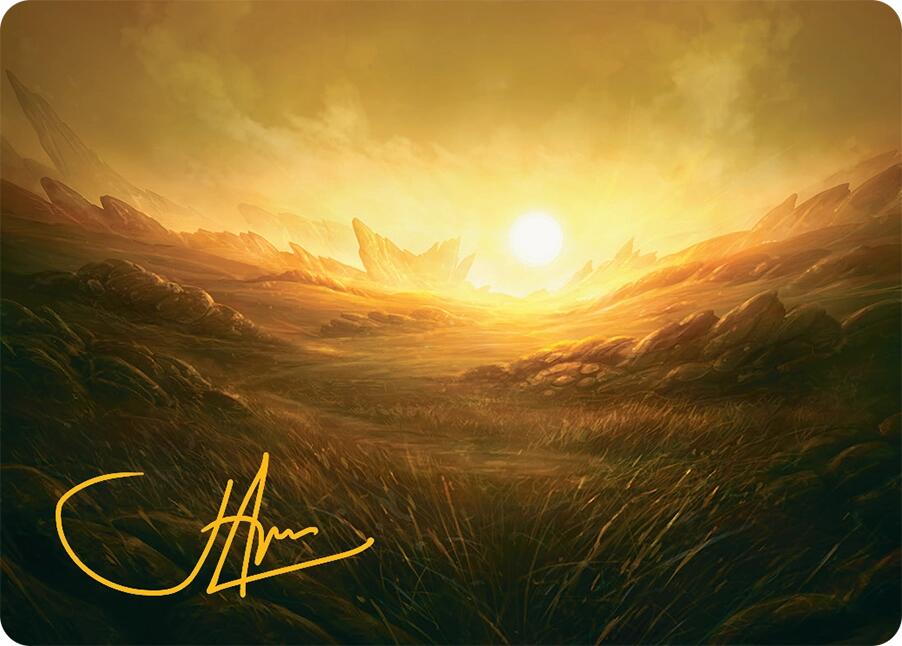 Plains Art Card (31/54) (Gold-Stamped Signature) [Tarkir: Dragonstorm Art Series] | Impulse Games and Hobbies