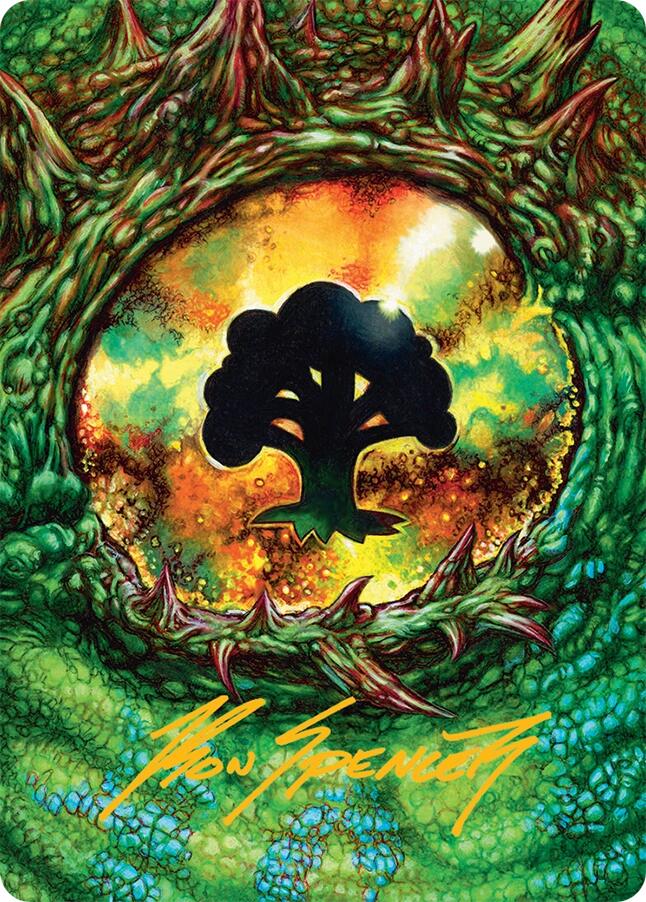 Forest Art Card (32/54) (Gold-Stamped Signature) [Tarkir: Dragonstorm Art Series] | Impulse Games and Hobbies