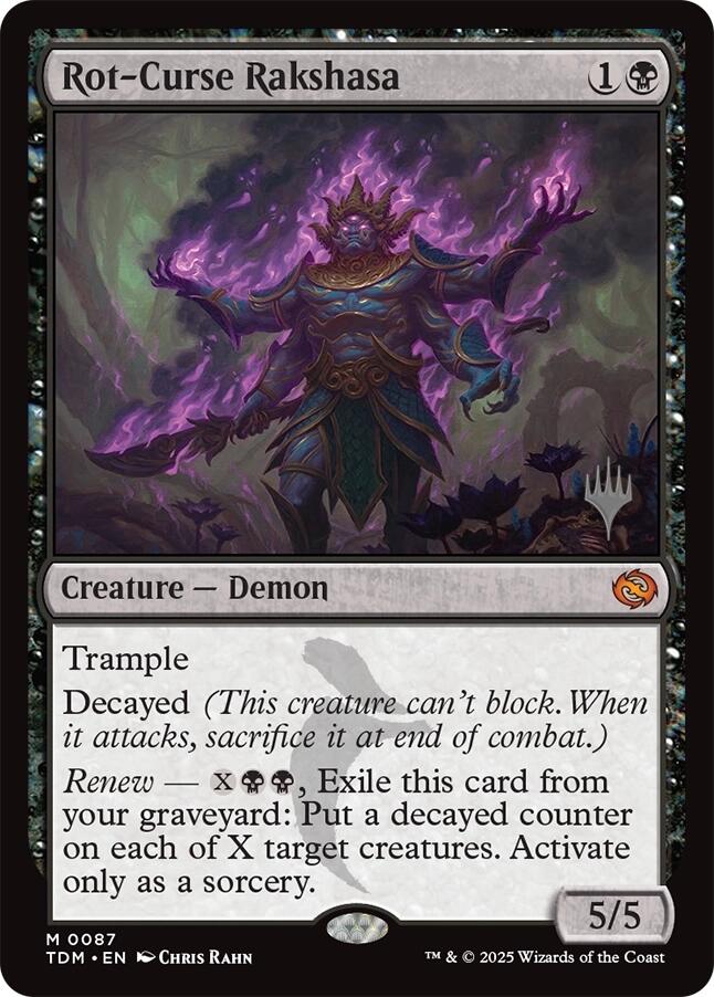 Rot-Curse Rakshasa [Tarkir: Dragonstorm Promos] | Impulse Games and Hobbies