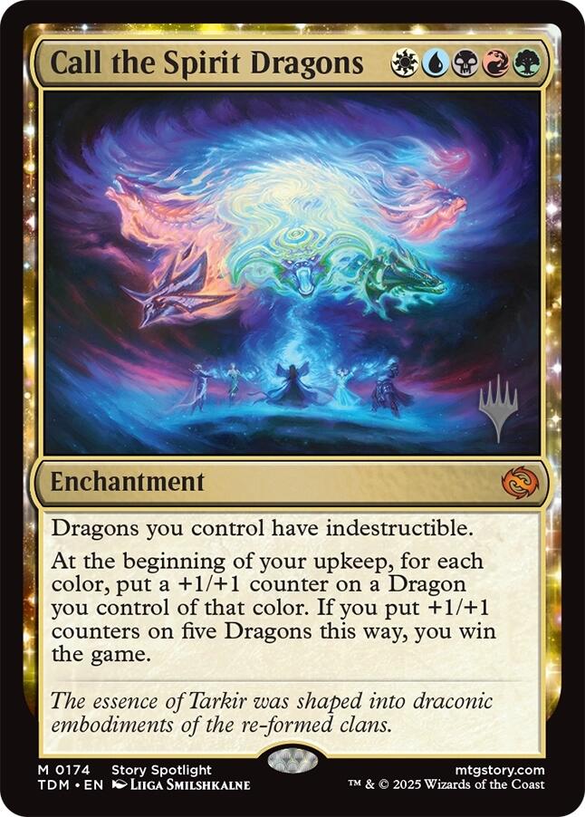 Call the Spirit Dragons [Tarkir: Dragonstorm Promos] | Impulse Games and Hobbies