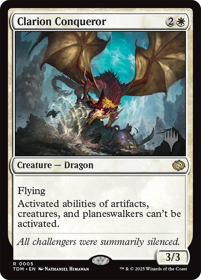 Clarion Conqueror [Tarkir: Dragonstorm Promos] | Impulse Games and Hobbies