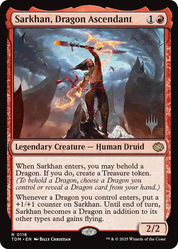 Sarkhan, Dragon Ascendant [Tarkir: Dragonstorm Promos] | Impulse Games and Hobbies