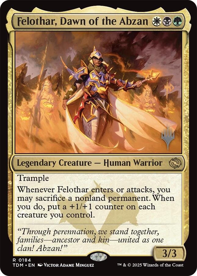 Felothar, Dawn of the Abzan [Tarkir: Dragonstorm Promos] | Impulse Games and Hobbies