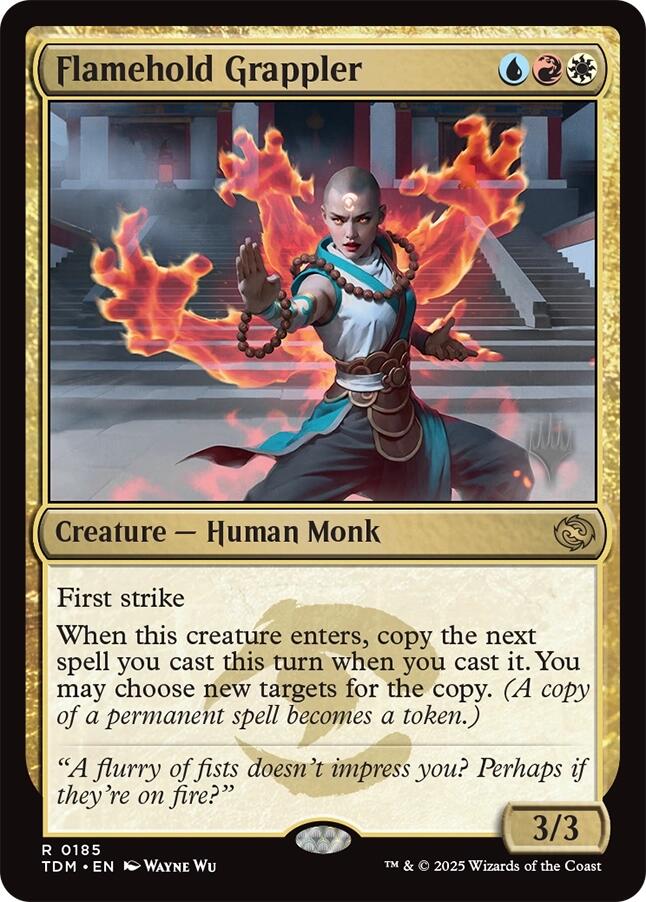 Flamehold Grappler [Tarkir: Dragonstorm Promos] | Impulse Games and Hobbies