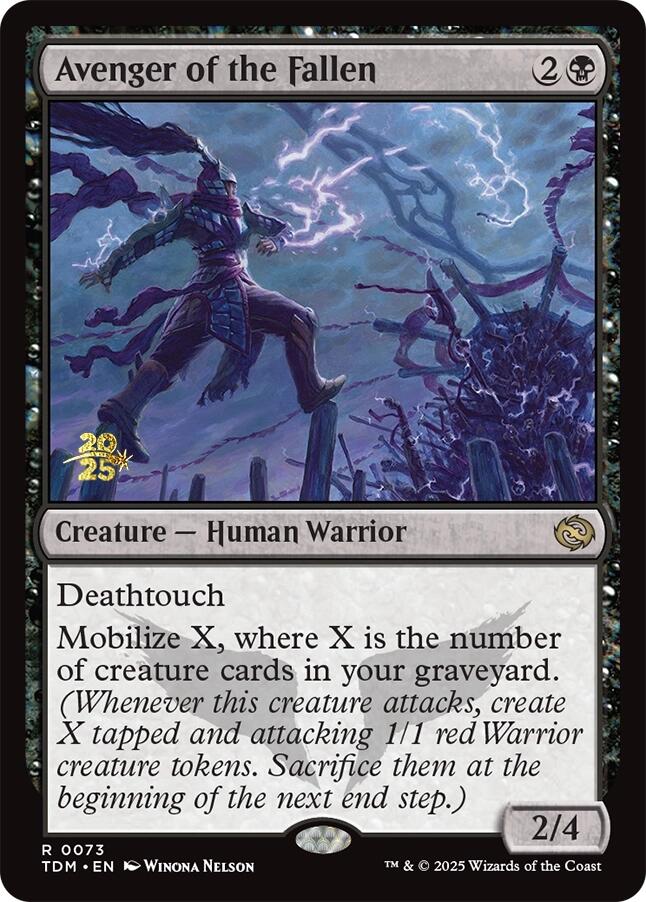 Avenger of the Fallen [Tarkir: Dragonstorm Prerelease Cards] | Impulse Games and Hobbies