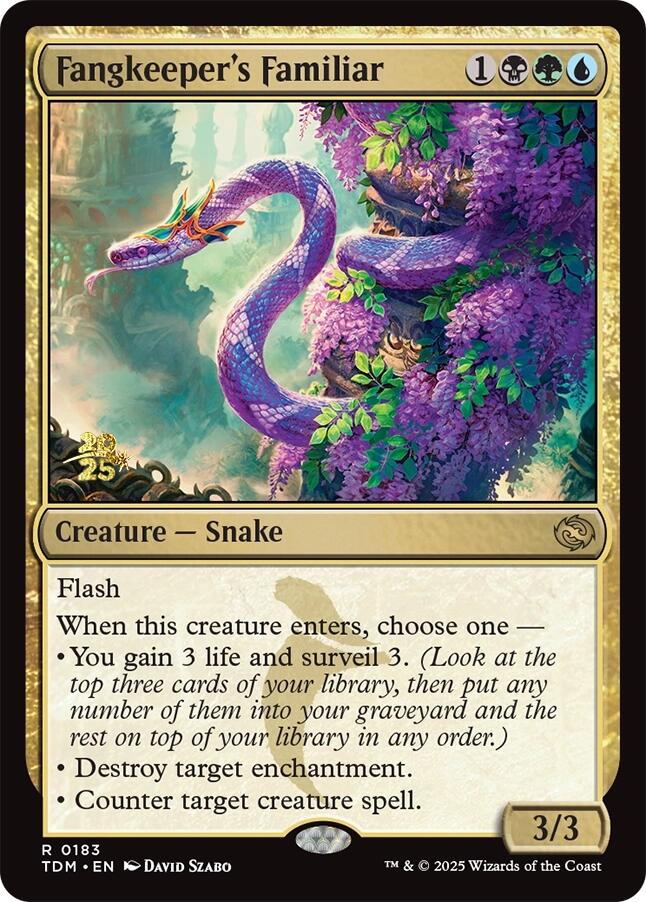 Fangkeeper's Familiar [Tarkir: Dragonstorm Prerelease Promos] | Impulse Games and Hobbies