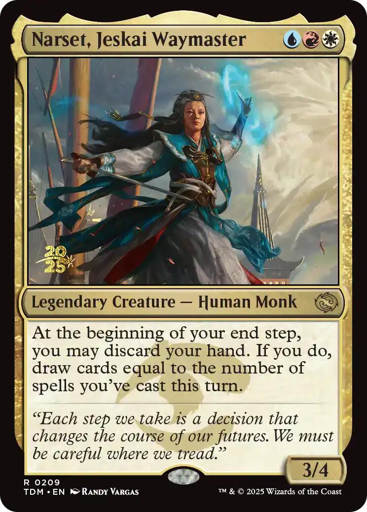 Narset, Jeskai Waymaster [Tarkir: Dragonstorm Prerelease Promos] | Impulse Games and Hobbies