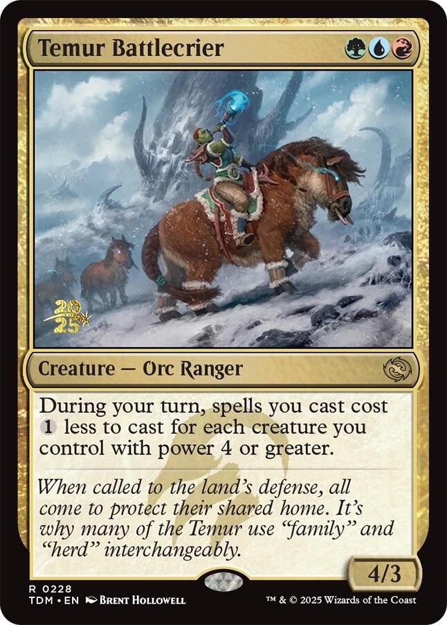 Temur Battlecrier [Tarkir: Dragonstorm Prerelease Promos] | Impulse Games and Hobbies