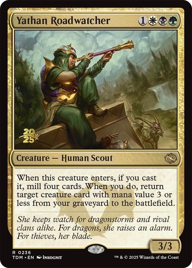 Yathan Roadwatcher [Tarkir: Dragonstorm Prerelease Cards] | Impulse Games and Hobbies