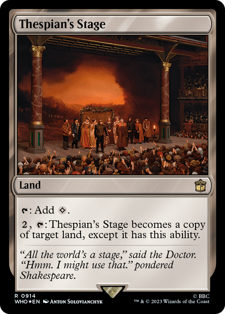 Thespian's Stage (Surge Foil) [Doctor Who] | Impulse Games and Hobbies