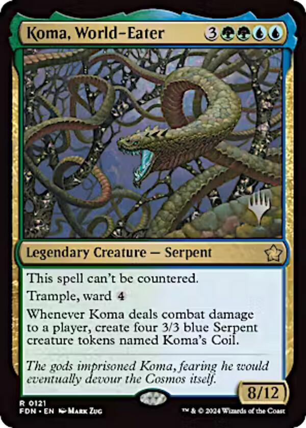 Koma, World-Eater (Promo Pack) [Aetherdrift Promos] | Impulse Games and Hobbies