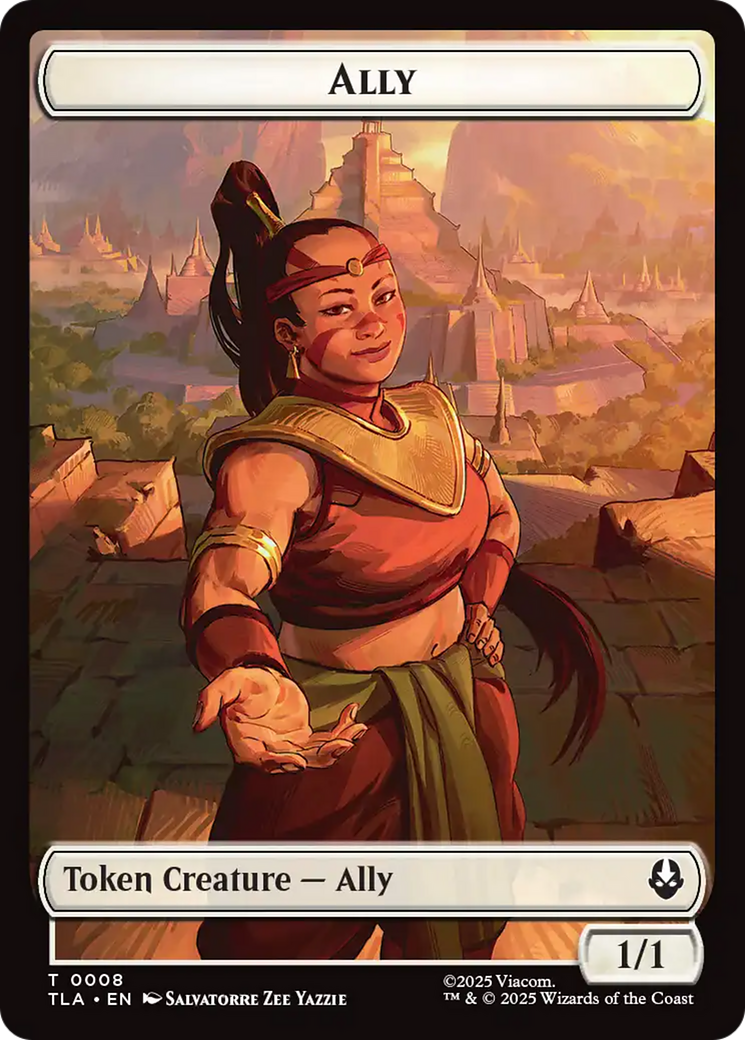 Ally (0008) // Soldier (0002) Double-Sided Token [Avatar: The Last Airbender Tokens] | Impulse Games and Hobbies