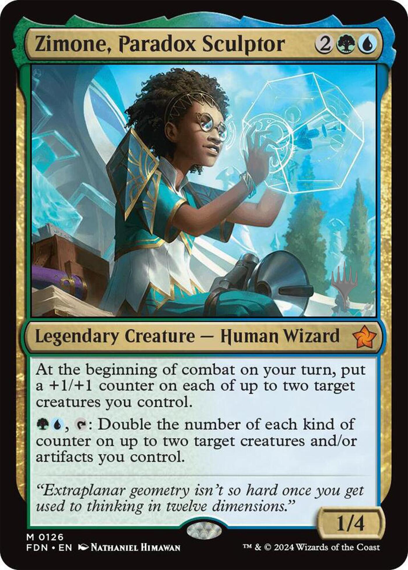 Zimone, Paradox Sculptor (Promo Pack) [Foundations Promos] | Impulse Games and Hobbies