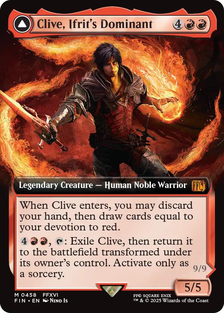 Clive, Ifrit's Dominant // Ifrit, Warden of Inferno (Extended Art) [FINAL FANTASY] | Impulse Games and Hobbies