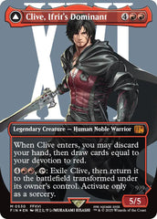 Clive, Ifrit's Dominant // Ifrit, Warden of Inferno (Borderless) (Surge Foil) [FINAL FANTASY] | Impulse Games and Hobbies