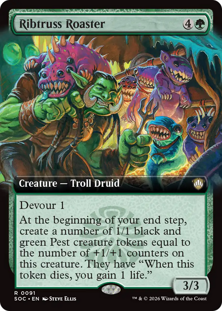 Ribtruss Roaster (Extended Art) [Secrets of Strixhaven Commander] | Impulse Games and Hobbies