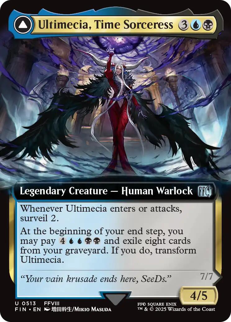 Ultimecia, Time Sorceress // Ultimecia, Omnipotent (Extended Art) [FINAL FANTASY] | Impulse Games and Hobbies