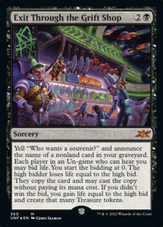 Exit Through the Grift Shop (Galaxy Foil) [Unfinity] | Impulse Games and Hobbies