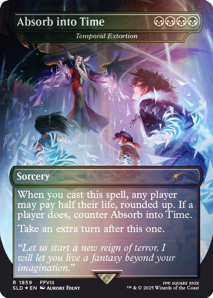 Absorb into Time - Temporal Extortion (Rainbow Foil) [Secret Lair Drop Series] | Impulse Games and Hobbies