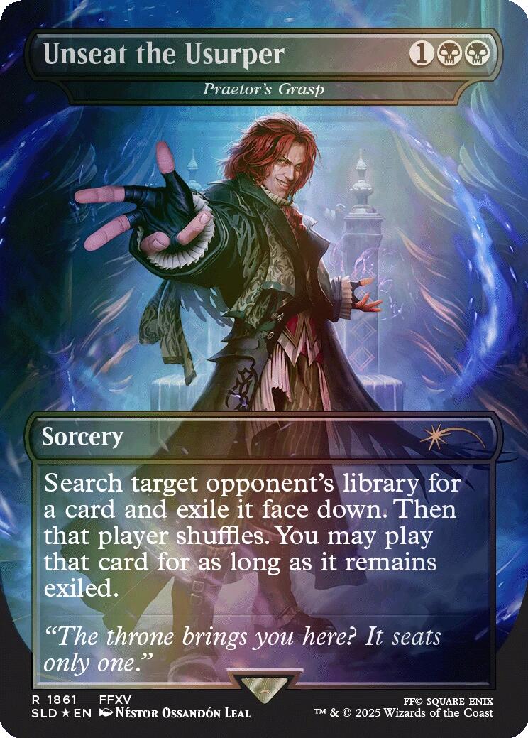 Unseat the Usurper - Praetor's Grasp (Rainbow Foil) [Secret Lair Drop Series] | Impulse Games and Hobbies