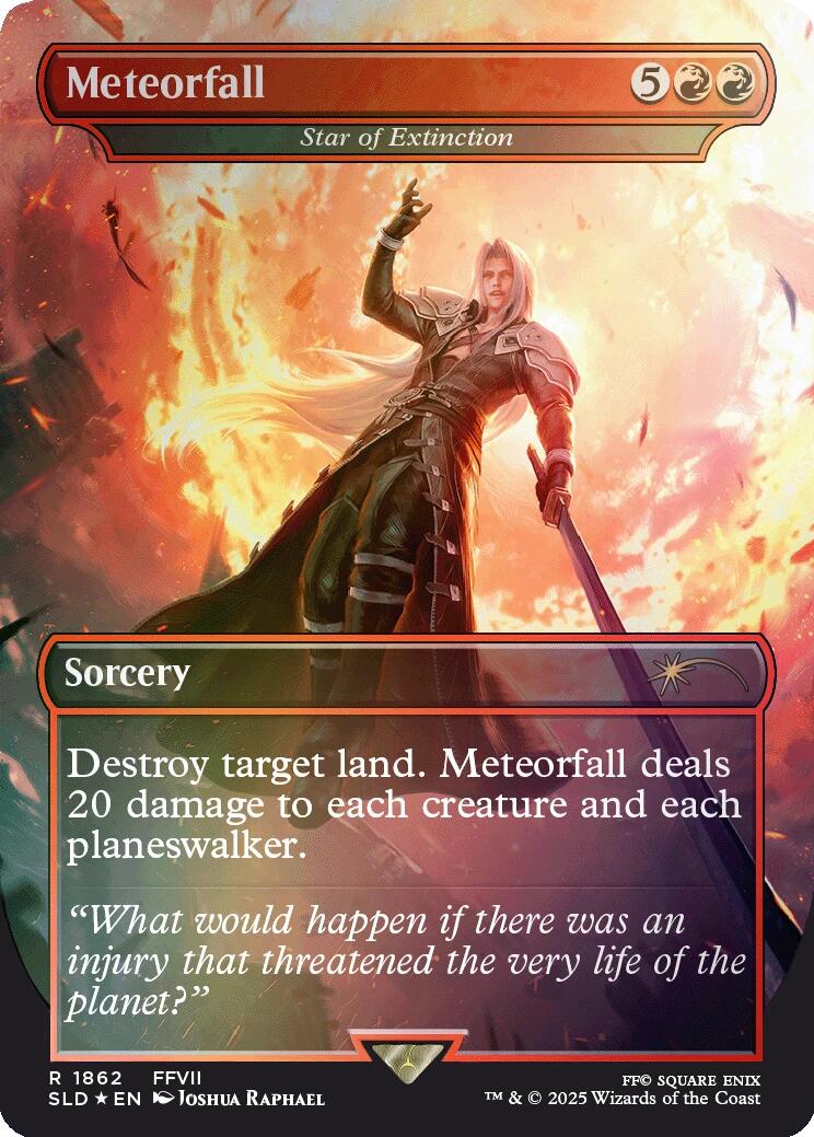 Meteorfall - Star of Extinction (Rainbow Foil) [Secret Lair Drop Series] | Impulse Games and Hobbies