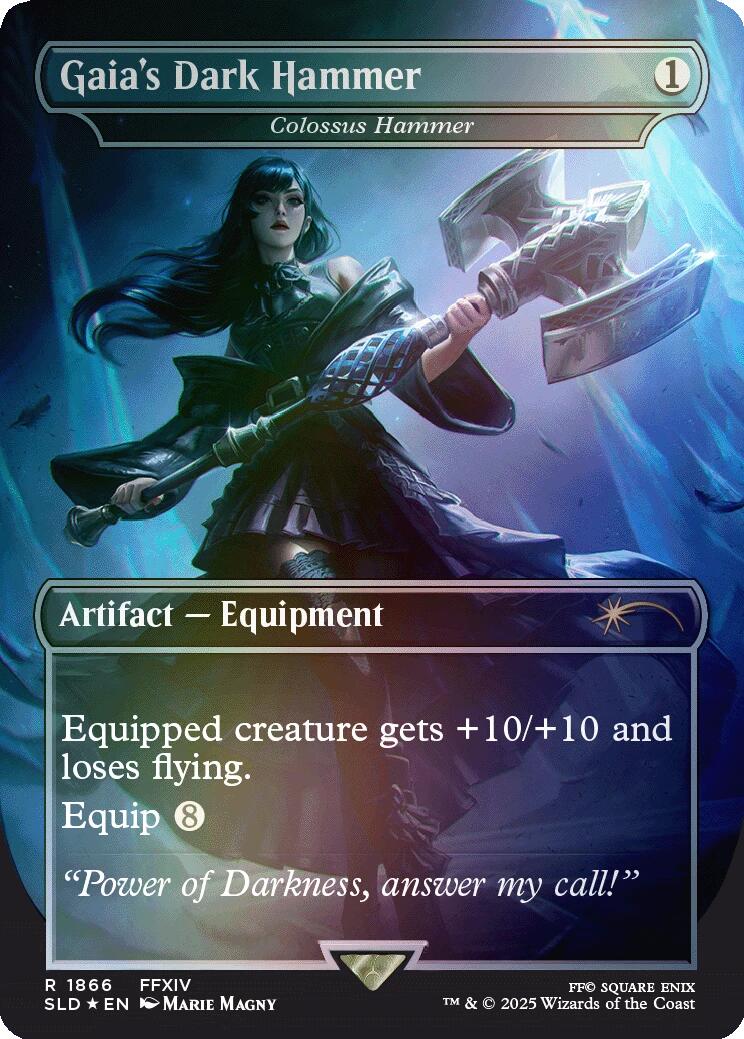 Gaia's Dark Hammer - Colossus Hammer (Rainbow Foil) [Secret Lair Drop Series] | Impulse Games and Hobbies