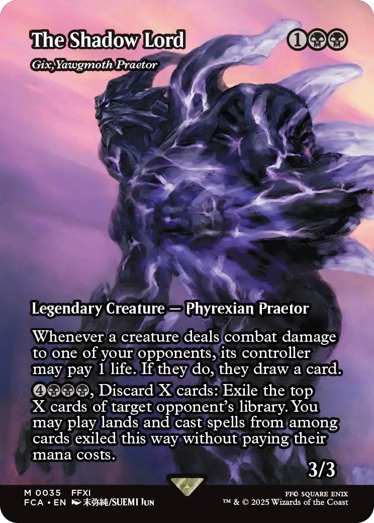 The Shadow Lord - Gix, Yawgmoth Praetor (Showcase) [FINAL FANTASY : Through the Ages] | Impulse Games and Hobbies