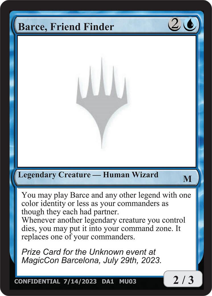 Barce, Friend Finder [Unknown Event] | Impulse Games and Hobbies