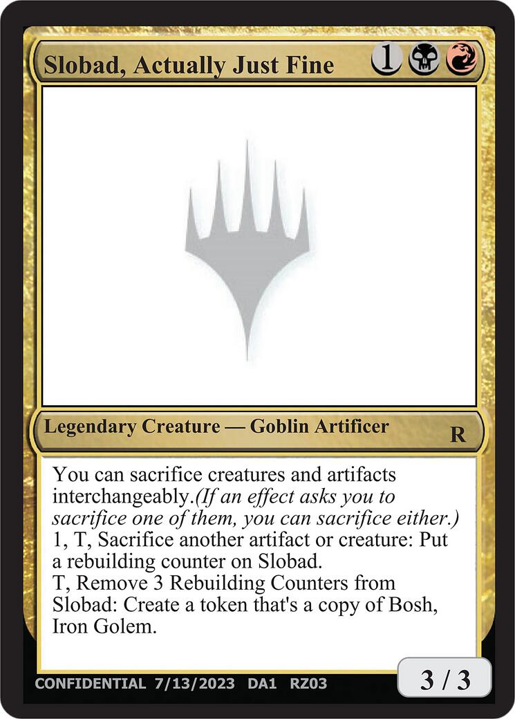 Slobad, Actually Just Fine [Mystery Booster] | Impulse Games and Hobbies