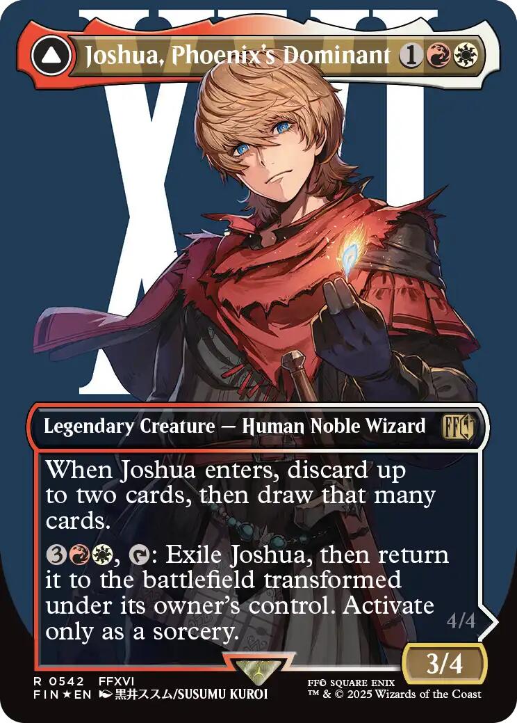 Joshua, Phoenix's Dominant (Borderless) (Surge Foil) [FINAL FANTASY] | Impulse Games and Hobbies