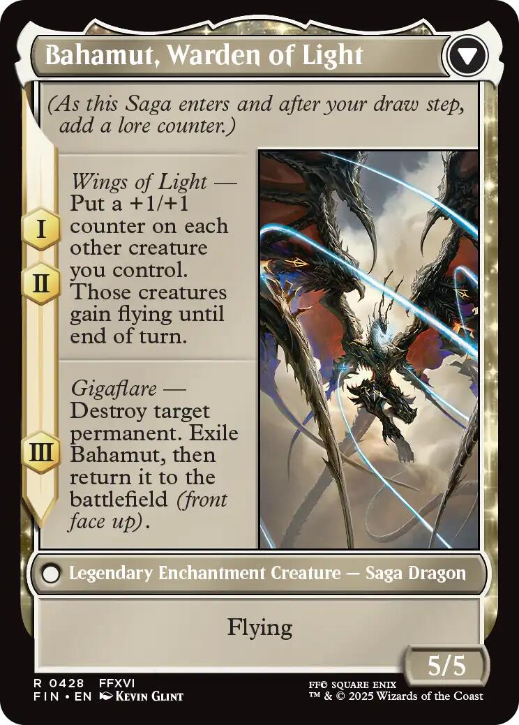 Dion, Bahamut's Dominant // Bahamut, Warden of Light (Extended Art) [FINAL FANTASY] | Impulse Games and Hobbies