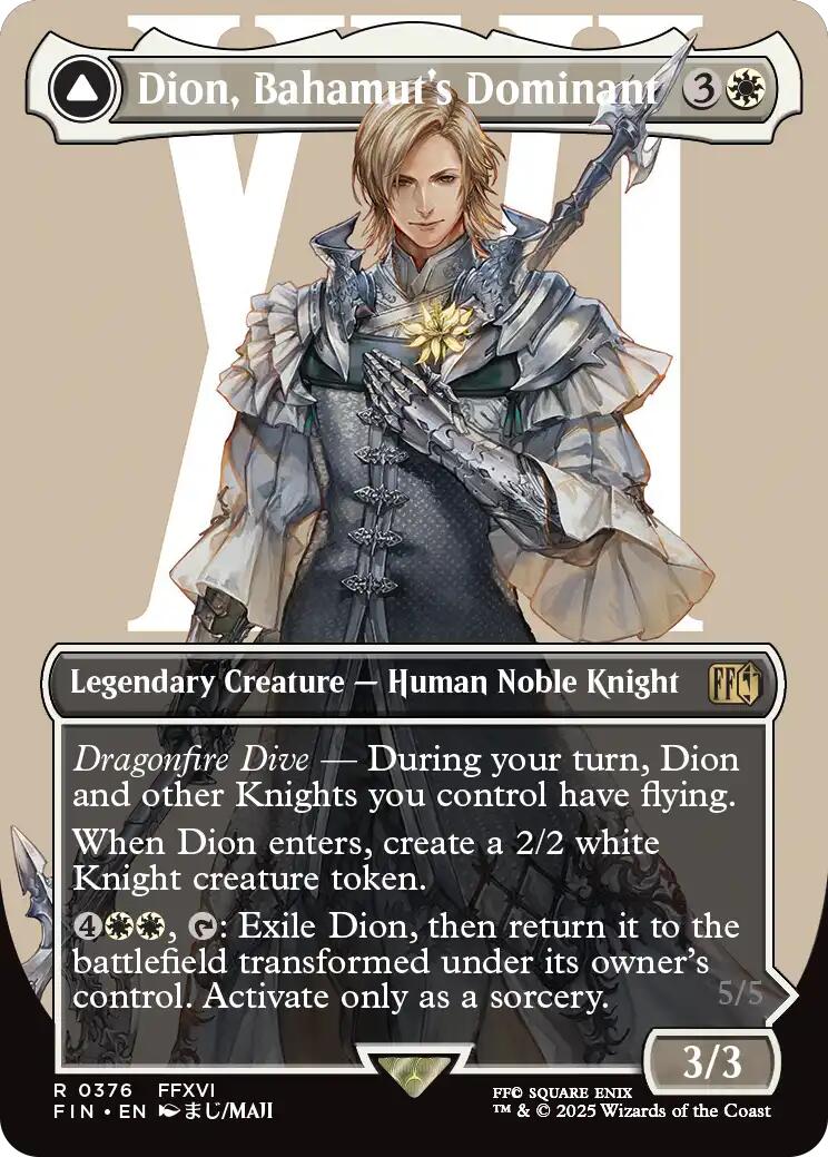 Dion, Bahamut's Dominant // Bahamut, Warden of Light (Borderless) [FINAL FANTASY] | Impulse Games and Hobbies