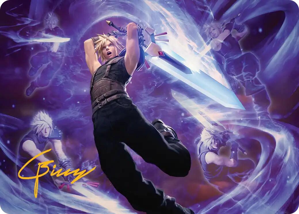 Cloud's Limit Break Art Card (Gold-Stamped Signature) [FINAL FANTASY Art Series] | Impulse Games and Hobbies